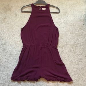 Maroon Romper
